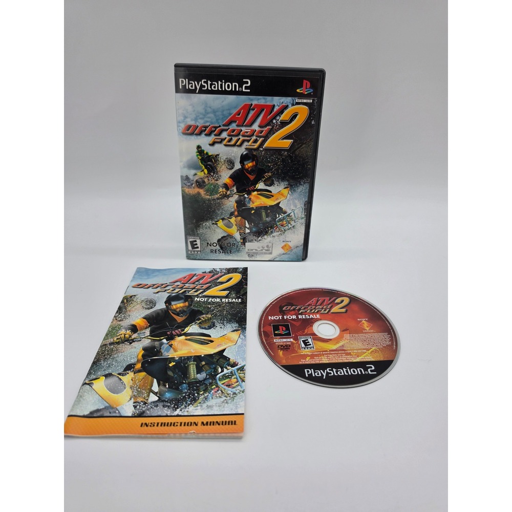 ATV Offroad Fury 2 PS2 PlayStation 2 Not For Resale Complete with Manual CIB